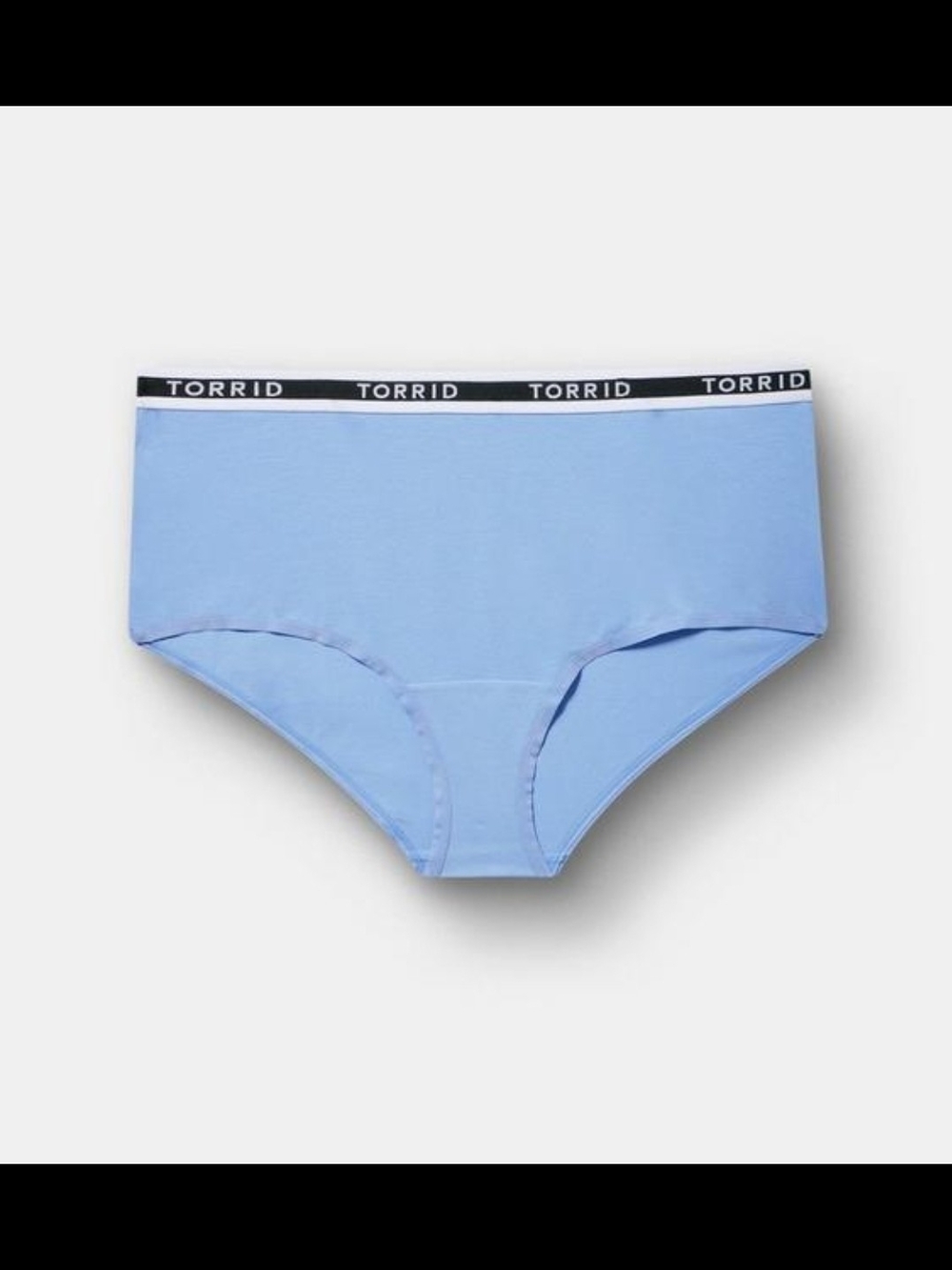 Torrid Pastel Blue Cotton Hipster Brief with Logo Waistband
